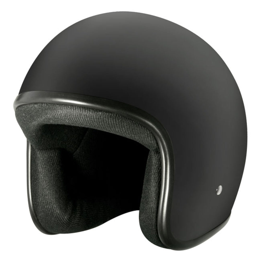 M2R 225 Classic Open Face Jet Style Helmet - Flat Black - XS #1001835