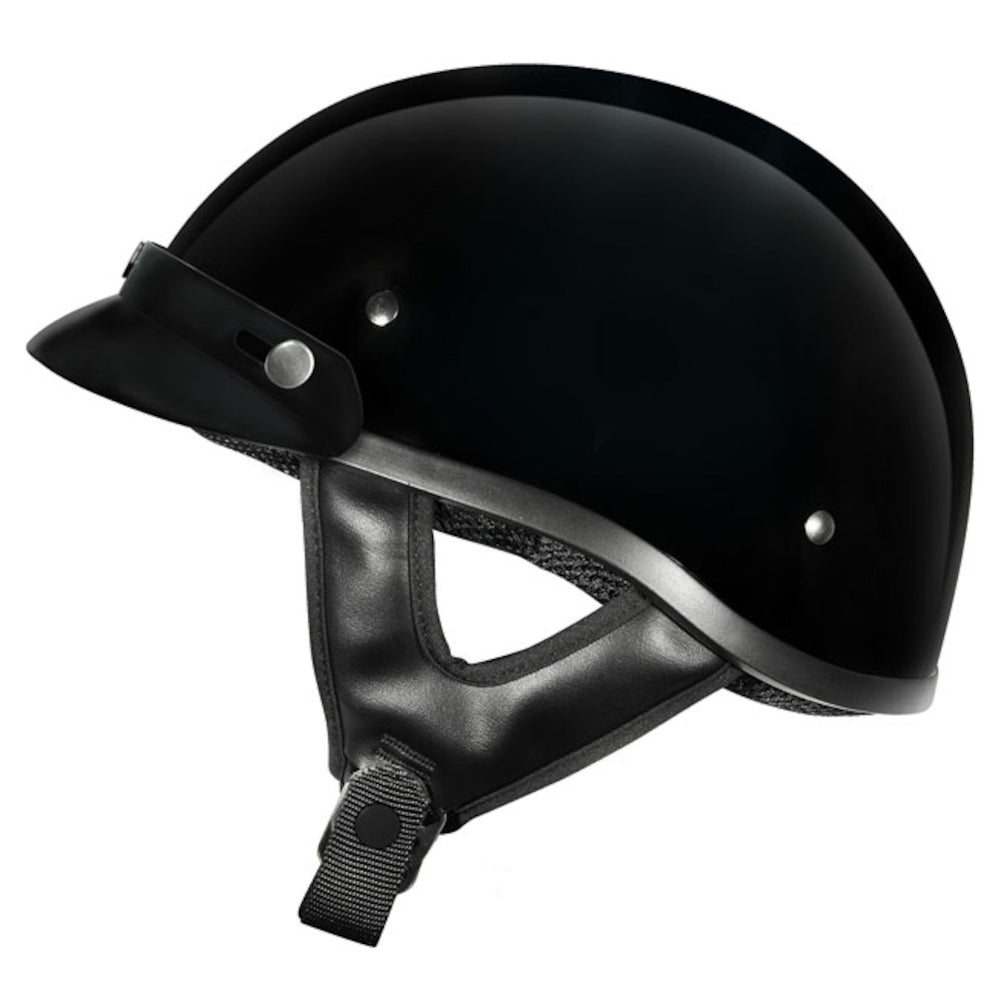 M2R Rebel Classic shorty open face helmet - Black - S #1113532