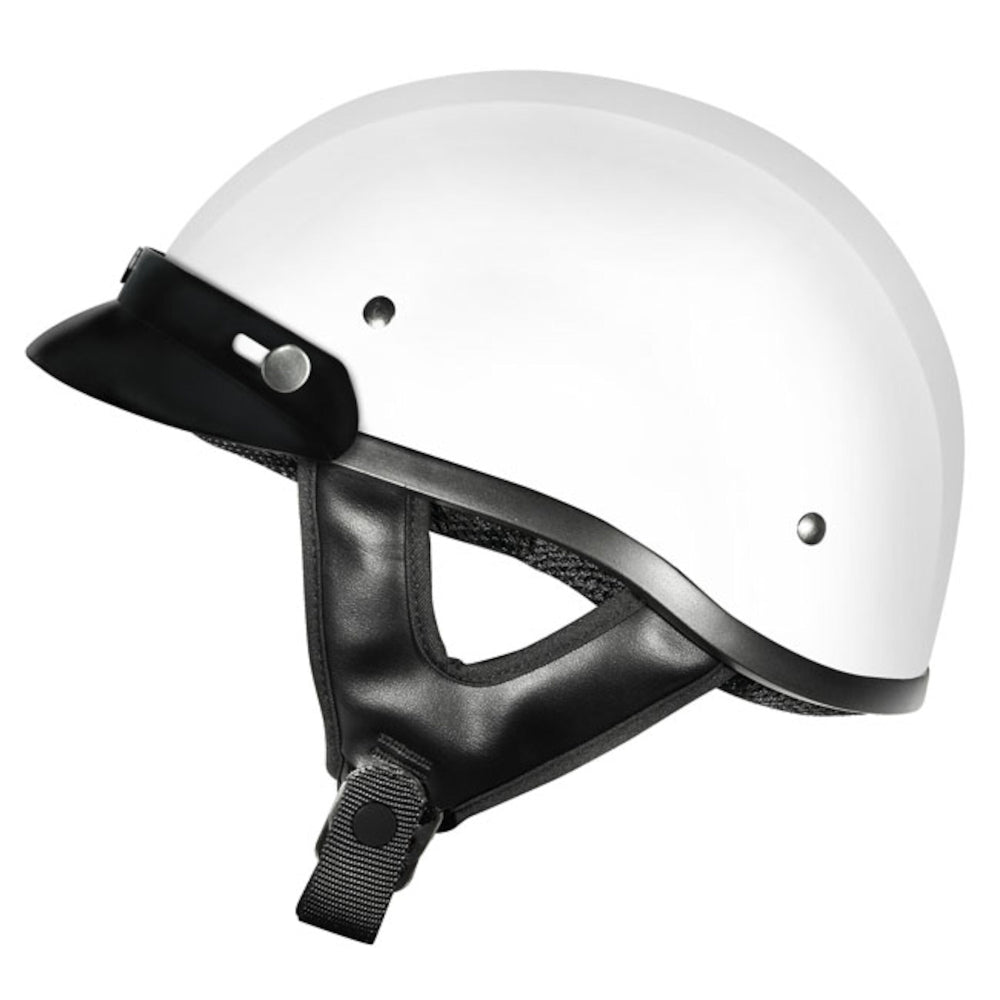 M2R Rebel Classic shorty open face helmet - White - XS #1113568