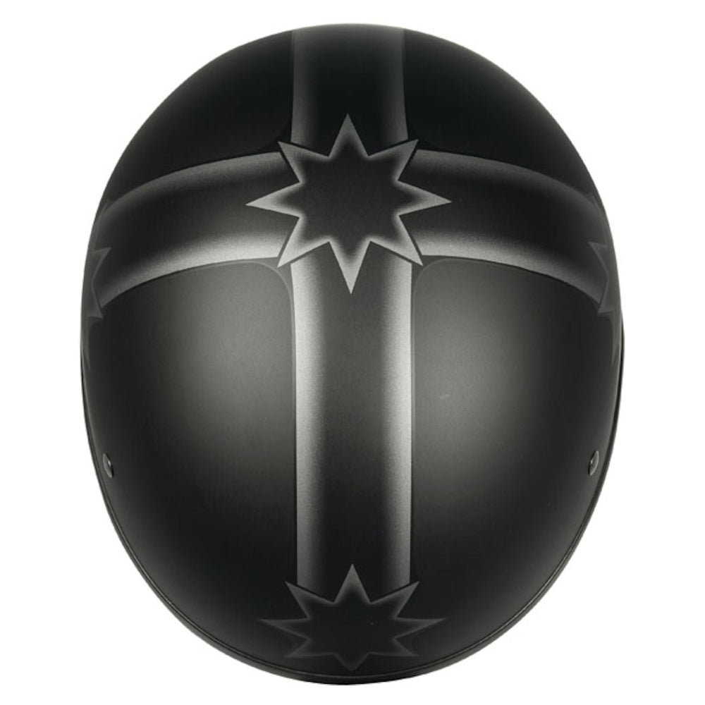 M2R Rebel Classic shorty open face helmet - Last Stand - S #1113599