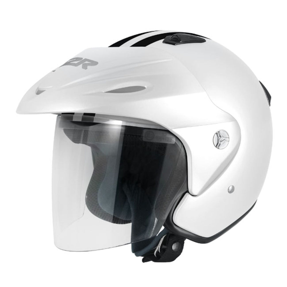 M2R 290 Lightweight Open Face Helmet Clear Visor - Urban PC-6 WHIT - XL #1116312