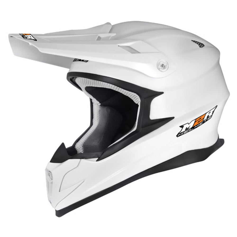 M2R X4.5 MX Motocross Off Road Motorcycle Helmet X-HALO - White - M #1116499