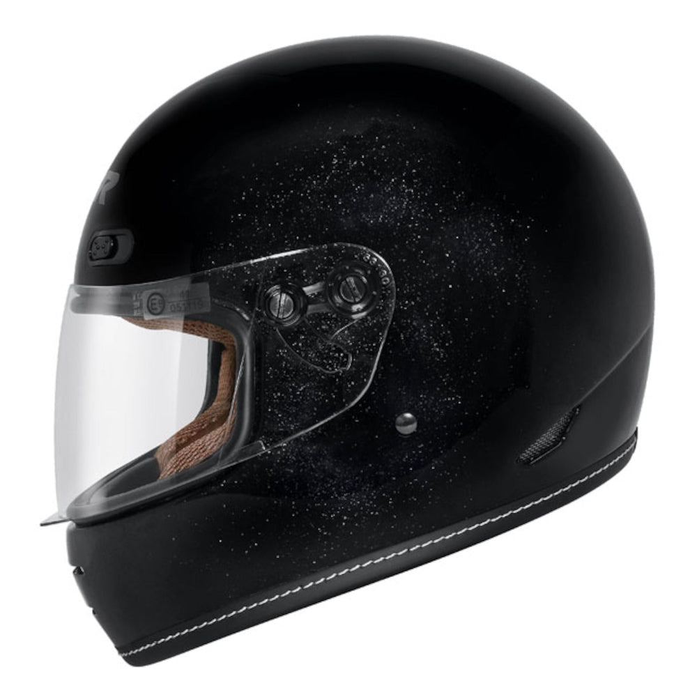 M2R Bolster F-9 Full Face Motorcycle Helmet - Metal Black - L #1118710