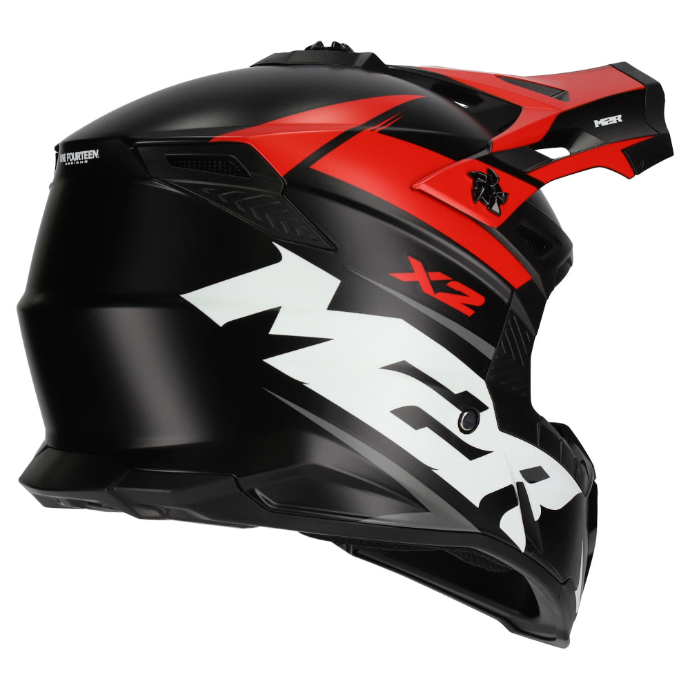 M2R X2 ECE 22.06 Certified Off-Road Race Helmet - Charger PC-1F - 2XL #1124874