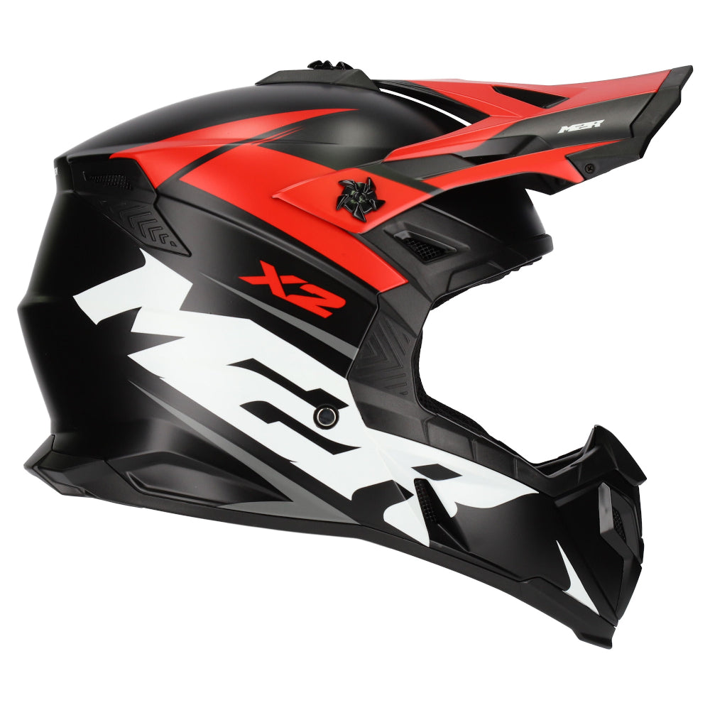 M2R X2 ECE 22.06 Certified Off-Road Race Helmet - Charger PC-1F - 2XL #1124874