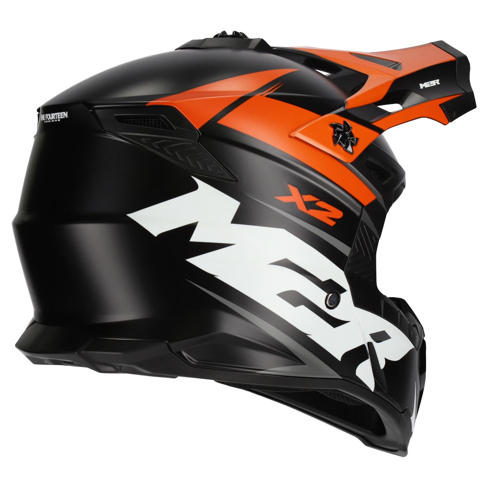 M2R X2 ECE 22.06 Certified Off-Road Race Helmet - Charger PC-8F - 2XL #1124896