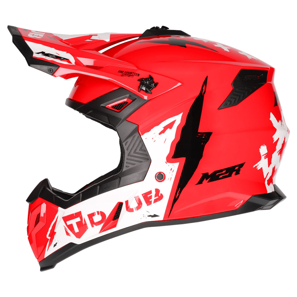 M2R X2 ECE 22.06 Certified Off-Road Race Helmet - TDUB PC-1 - XL #1126019