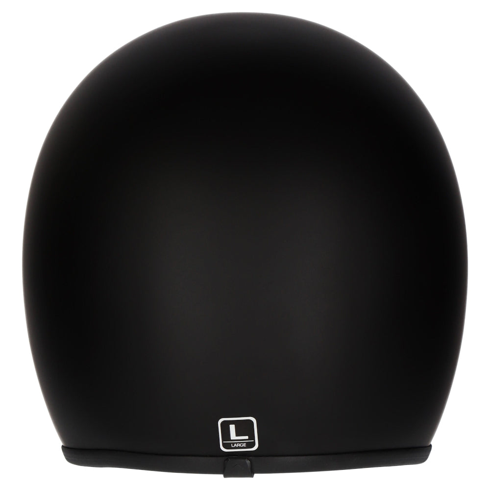M2R Prime Open Face Motorcycle Helmet Low Slung Fit - Matt Black - XL #1126344