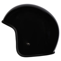 M2R Prime Open Face Motorcycle Helmet Retro Low Slung Fit - Black - XL #1126356
