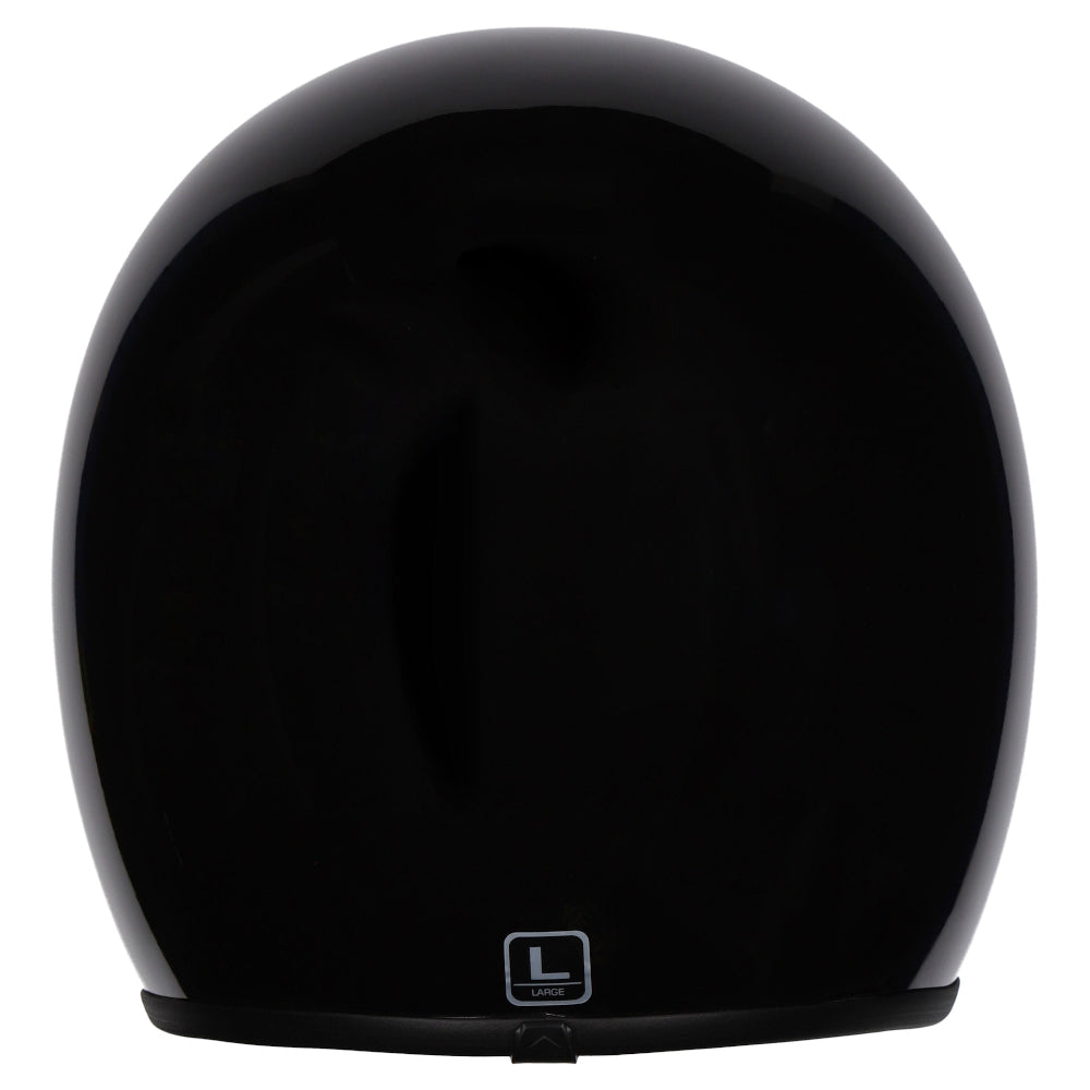 M2R Prime Open Face Motorcycle Helmet Retro Low Slung Fit - Black - XL #1126356