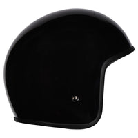 M2R Prime Open Face Motorcycle Helmet Retro Low Slung Fit - Black - XL #1126356