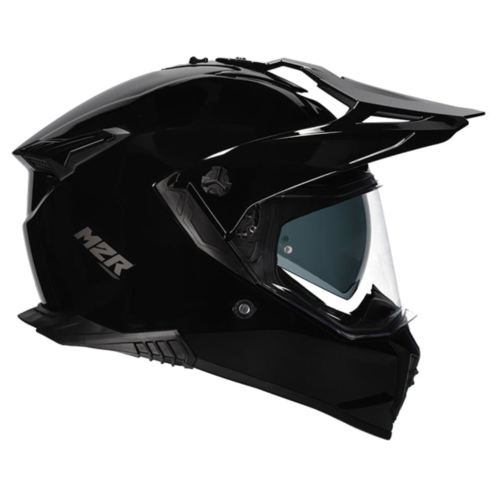 M2R Navigator Motorcycle Helmet ECE 22.06 Dual Sport - Black - S #1126697