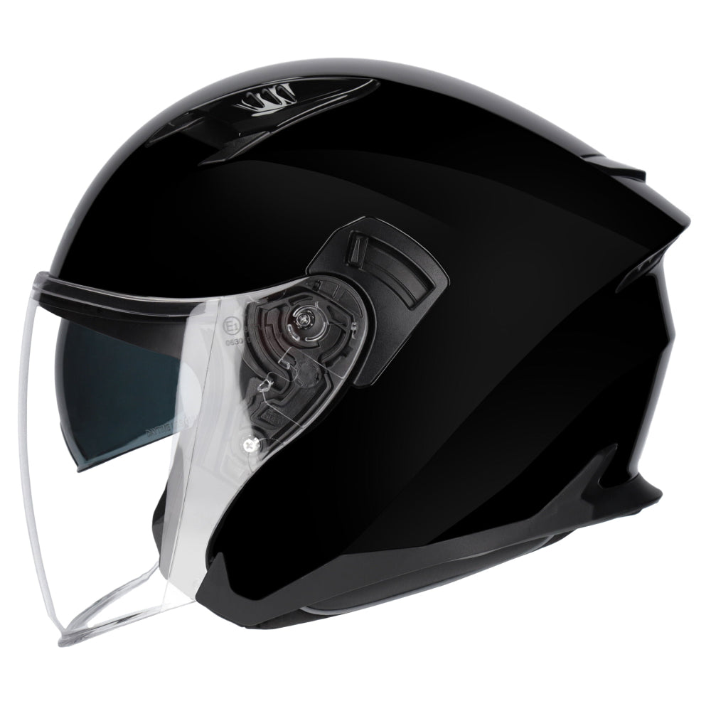 M2R Orbit ECE22.06 Certified Open Face Helmet - Black - XS #1126720