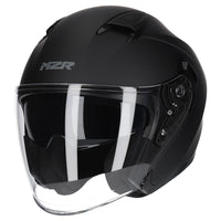 M2R Orbit ECE22.06 Certified Open Face Helmet - Matt Black - M #1126728