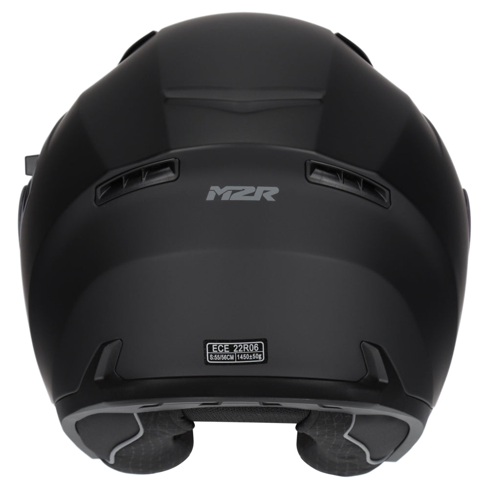 M2R Orbit ECE22.06 Certified Open Face Helmet - Matt Black - M #1126728