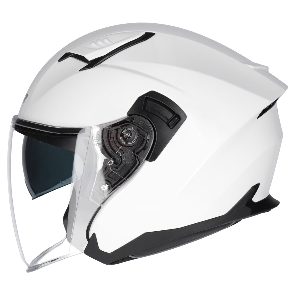 M2R Orbit ECE22.06 Certified Open Face Helmet - White - L #1126735