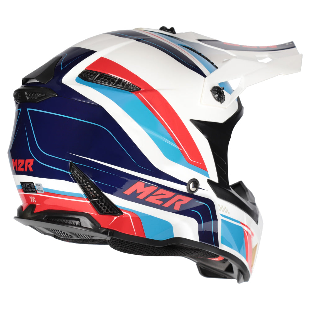 M2R X2.1 ECE 22.06 Lightweight Motocross Helmet - Pulse PC-2 - XL #1127289