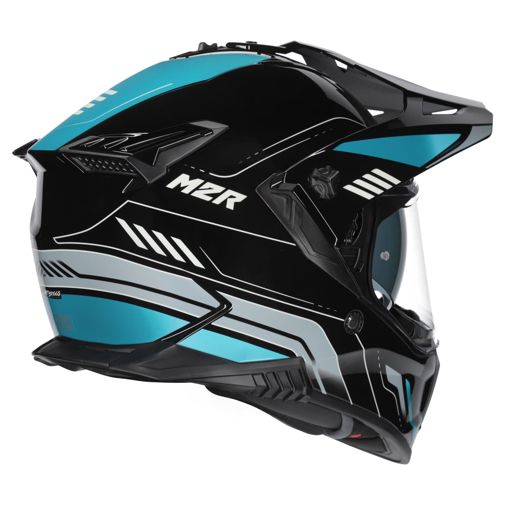 M2R Navigator Motorcycle Helmet ECE 22.06 Dual Sport - Venture PC-2 - S #1127408