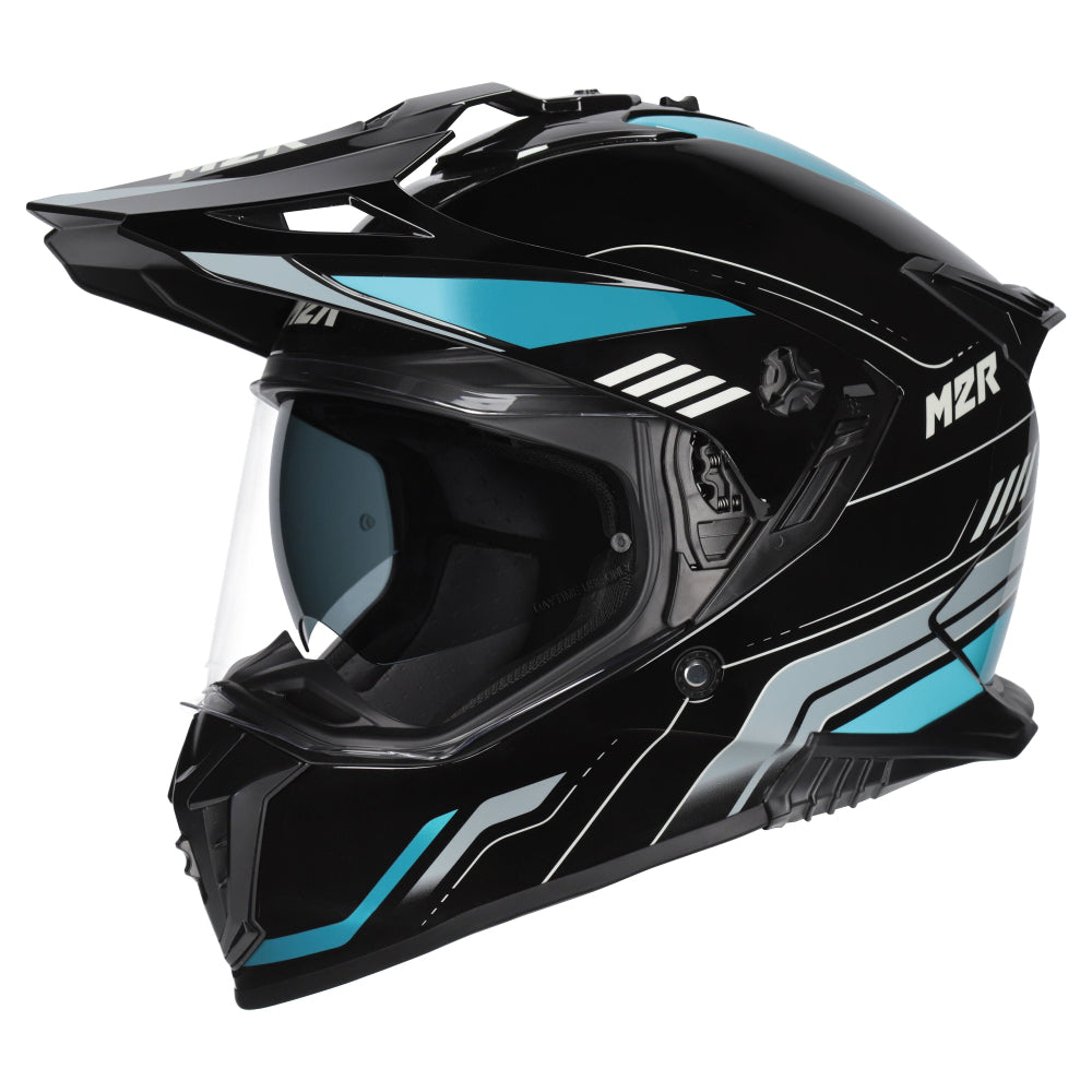 M2R Navigator Motorcycle Helmet ECE 22.06 Dual Sport - Venture PC-2 - S #1127408