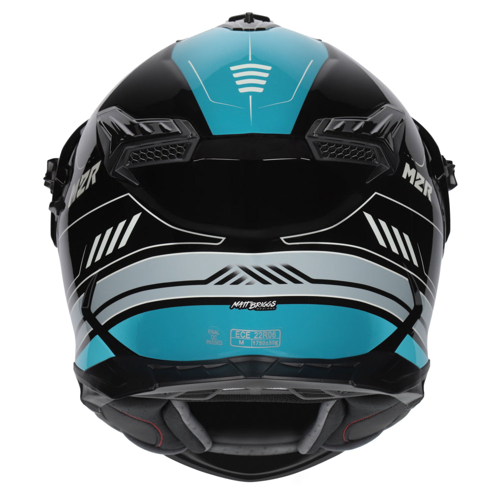 M2R Navigator Motorcycle Helmet ECE 22.06 Dual Sport - Venture PC-2 - S #1127408