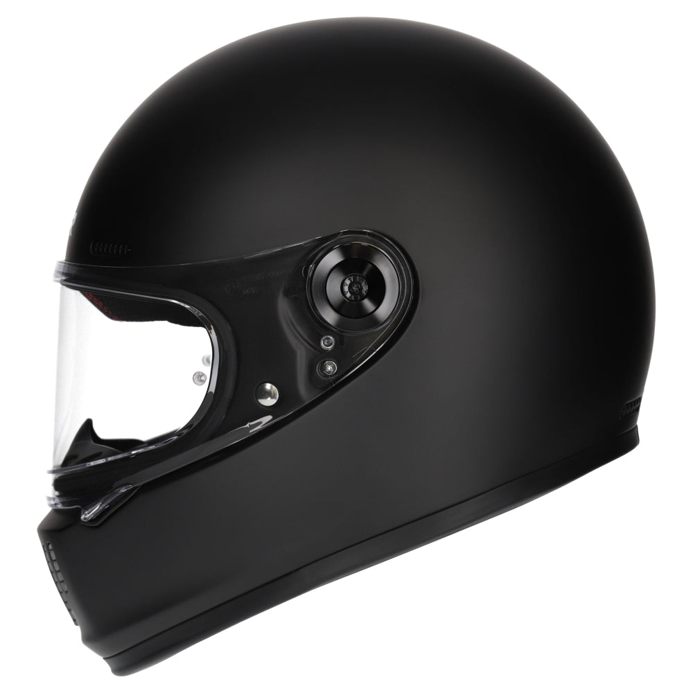 M2R Fugitive Retro ECE 22.06 Full Face Helmet - Matt Black - XS #1127618