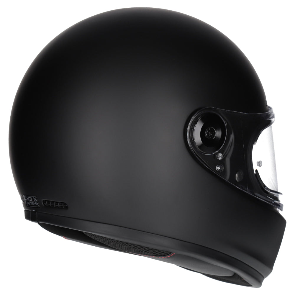 M2R Fugitive Retro ECE 22.06 Full Face Helmet - Matt Black - XS #1127618