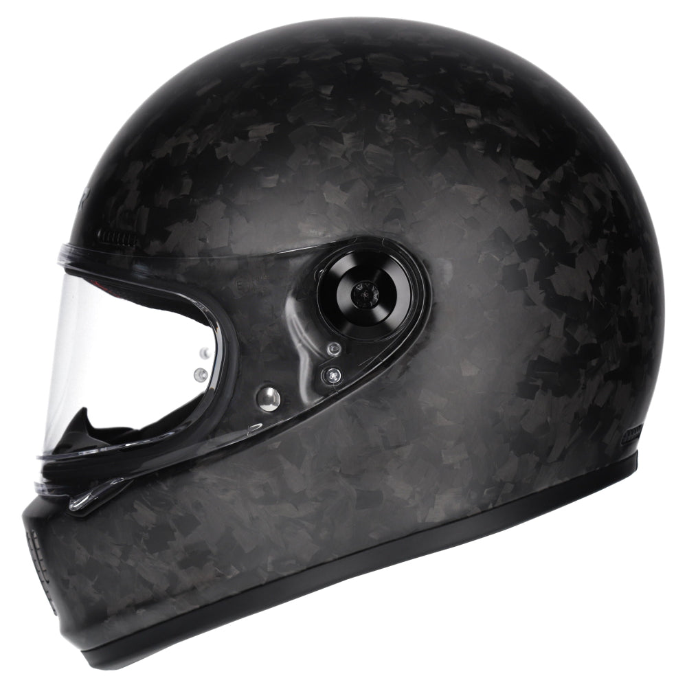 M2R Fugitive Retro ECE 22.06 Full Face Helmet - Forged Carbon - S #1127624