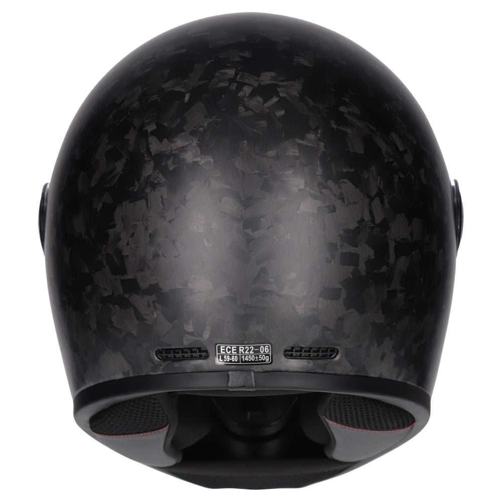 M2R Fugitive Retro ECE 22.06 Full Face Helmet - Forged Carbon - S #1127624