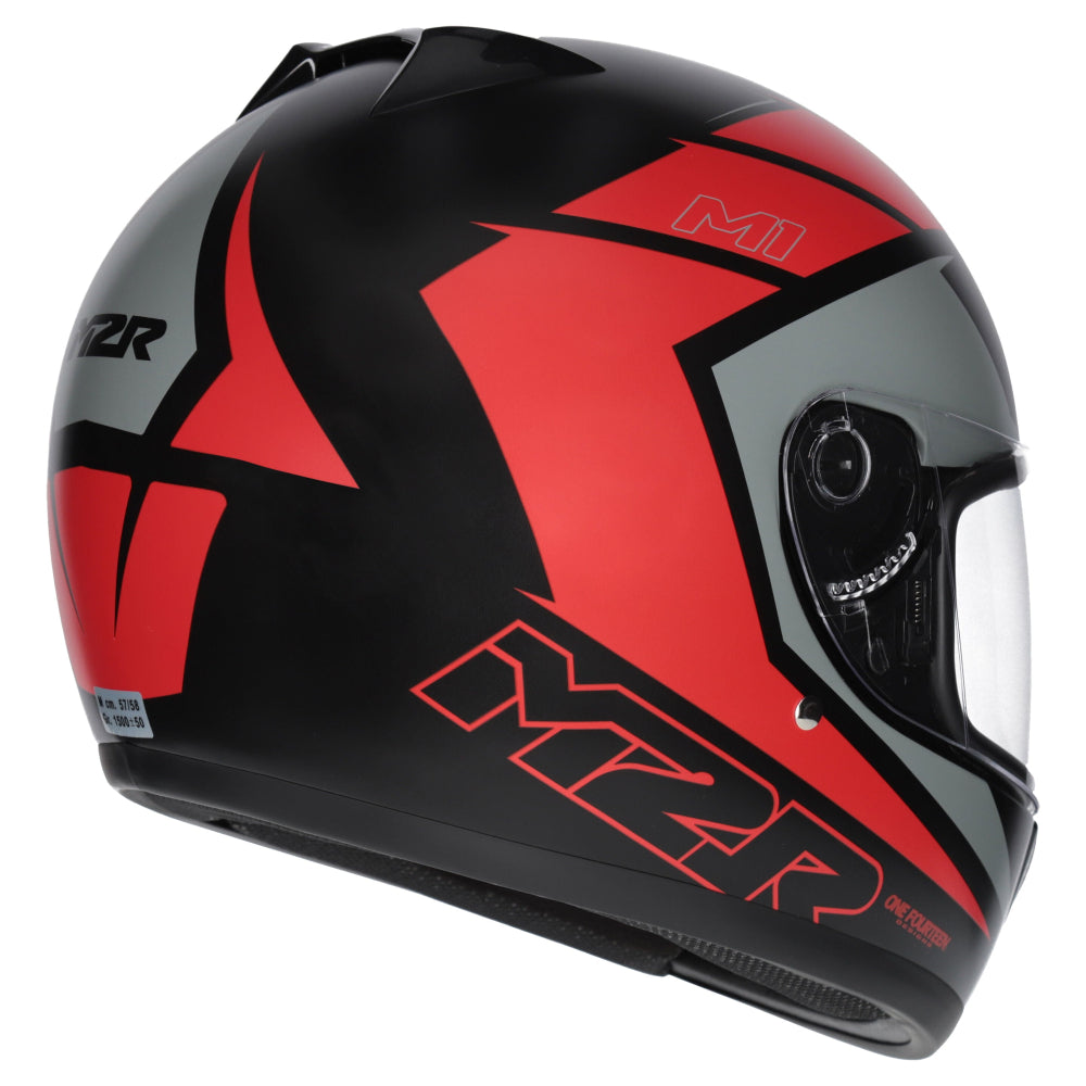 M2R M1 Full Face Motorcycle Helmet Racing ABS - CARVE PC-1F - M #1128103