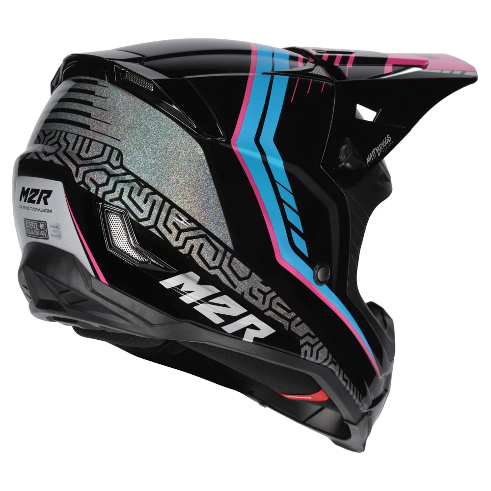 M2R X4 Evo Carbon ECE 22.06 Certified MX Helmet - Paradigm PC-7 - L #1128242