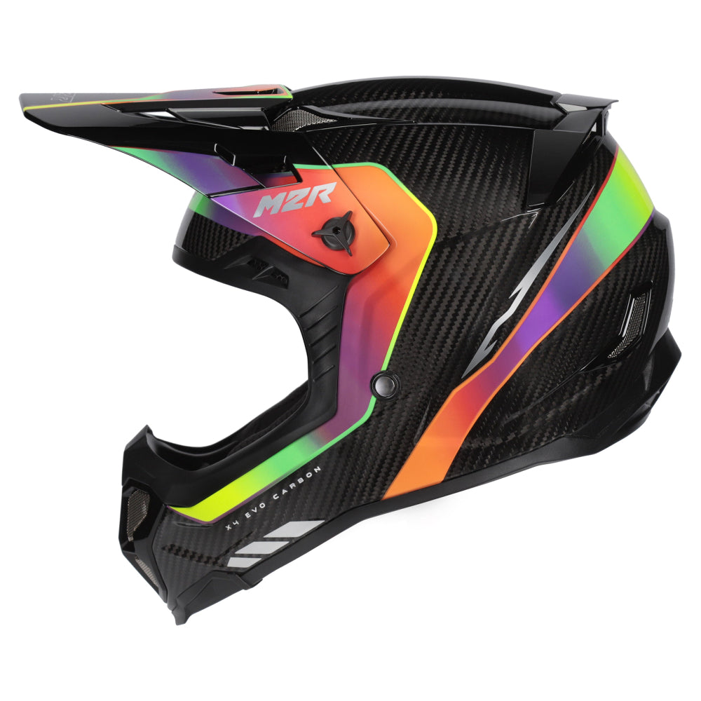 M2R X4 Evo Carbon ECE 22.06 Certified MX Helmet - FLEX PC-10 - XS #1128245