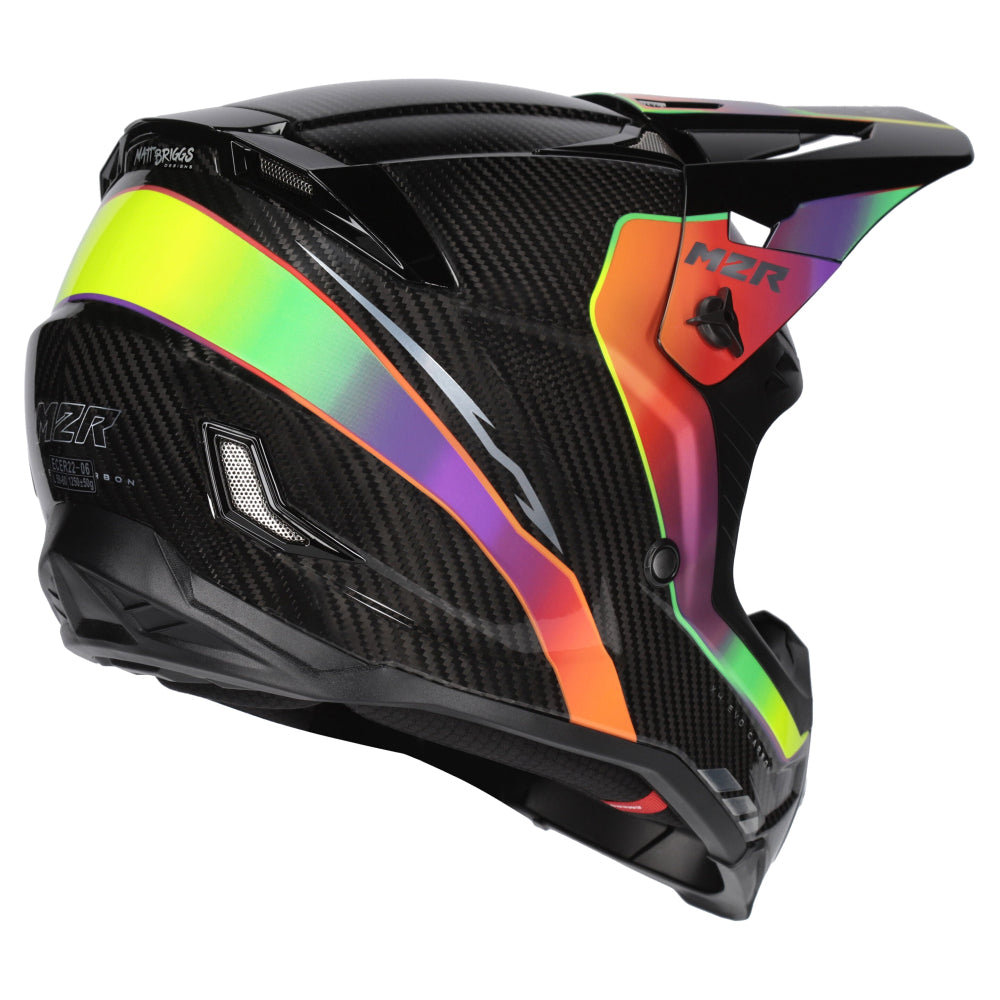 M2R X4 Evo Carbon ECE 22.06 Certified MX Helmet - FLEX PC-10 - XS #1128245