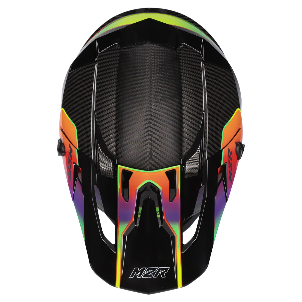 M2R X4 Evo Carbon ECE 22.06 Certified MX Helmet - FLEX PC-10 - XS #1128245
