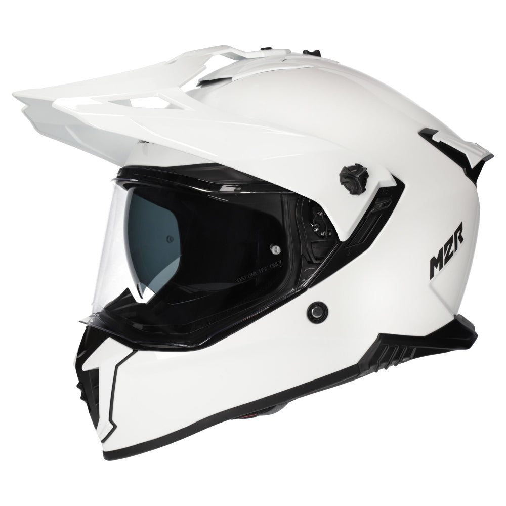 M2R Navigator Motorcycle Helmet ECE 22.06 Dual Sport - White - XS #1126708