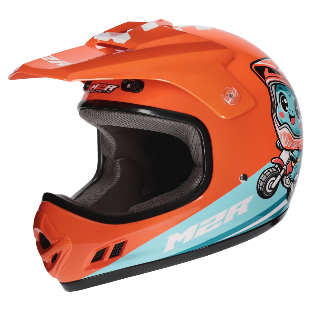 M2R MX2 Junior Youth Off Road Helmet - SP RC DINO PC2 - YXL #1128826
