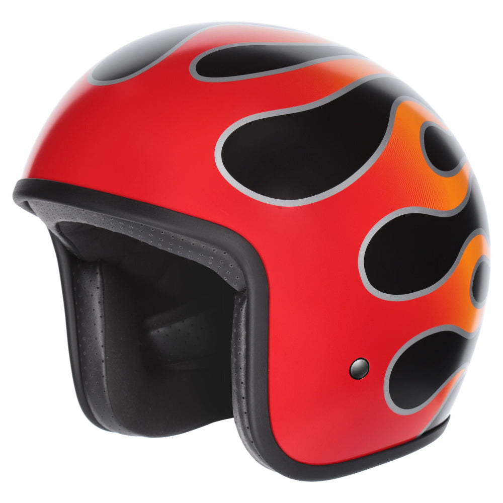 M2R Prime Open Face Motorcycle Helmet - Flamed PC -1 - 2XL #1129367