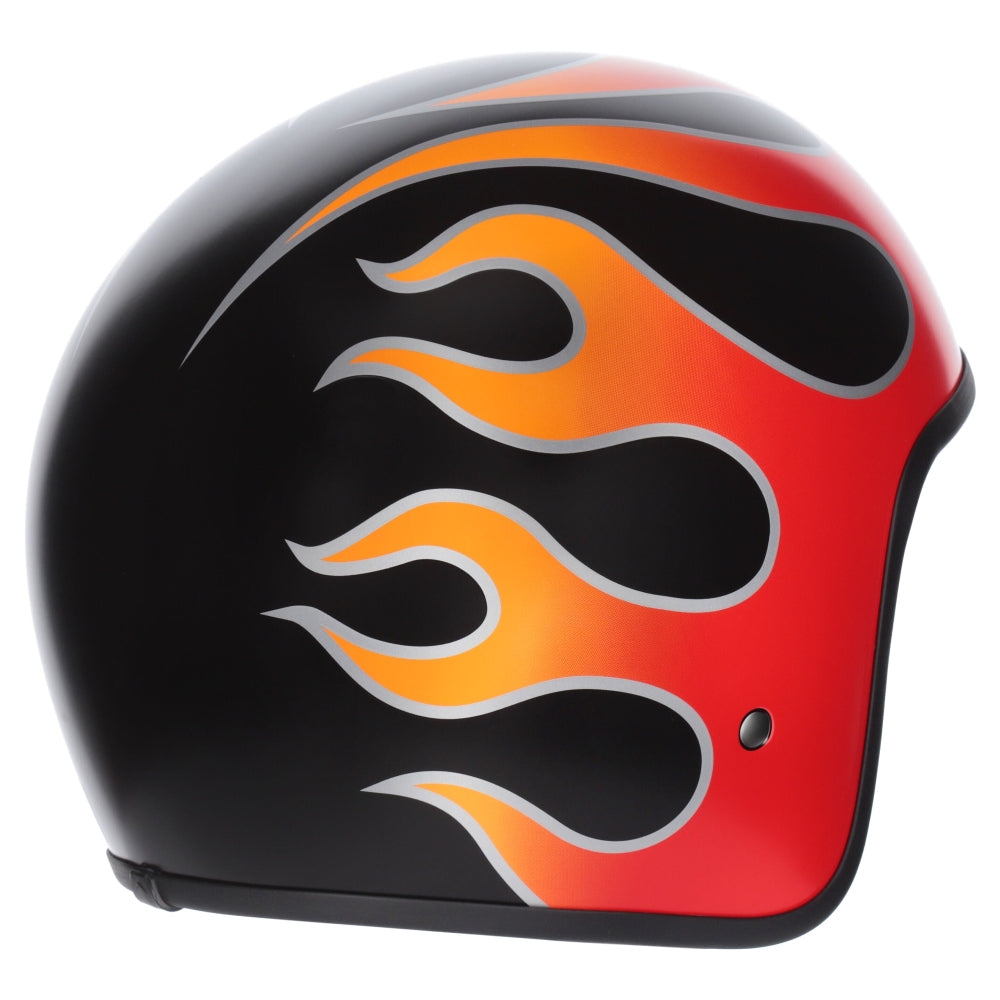 M2R Prime Open Face Motorcycle Helmet - Flamed PC -1 - 2XL #1129367