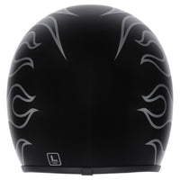 M2R Prime Open Face Motorcycle Helmet Low Slung Fit - Flamed PC -5F - M #1129370