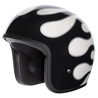 M2R Prime Open Face Motorcycle Helmet Low Slung Fit - Flamed PC -6 - S #1129375