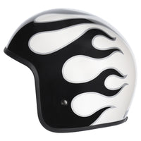 M2R Prime Open Face Motorcycle Helmet Low Slung Fit - Flamed PC -6 - S #1129375