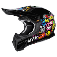 M2R X2.1 Youth ECE 22.06 Lightweight MX Helmet - EMOJI PC-10 - YM #1130384