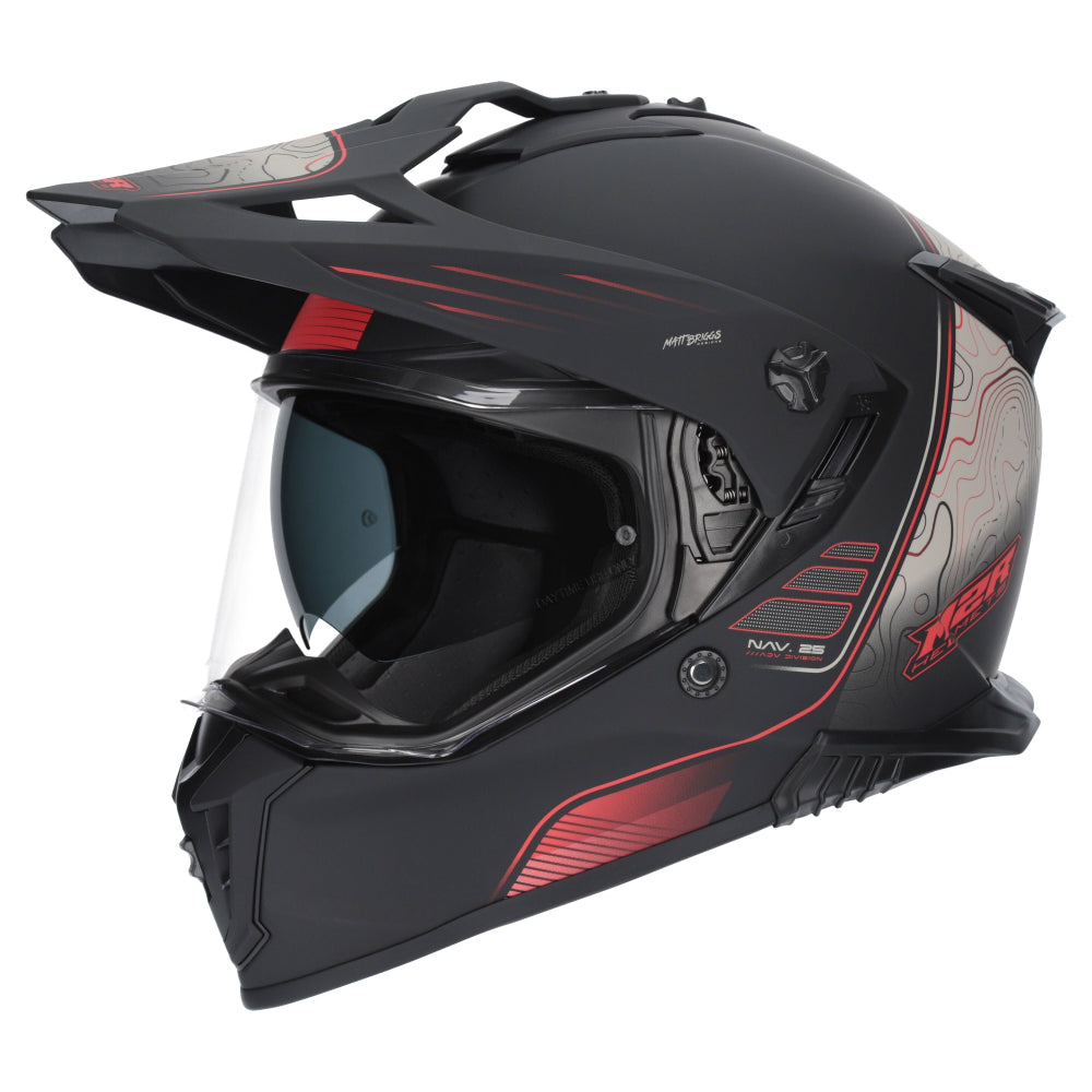 M2R Navigator Motorcycle Helmet ECE 22.06 - Elevate PC-1 - XL #1130676