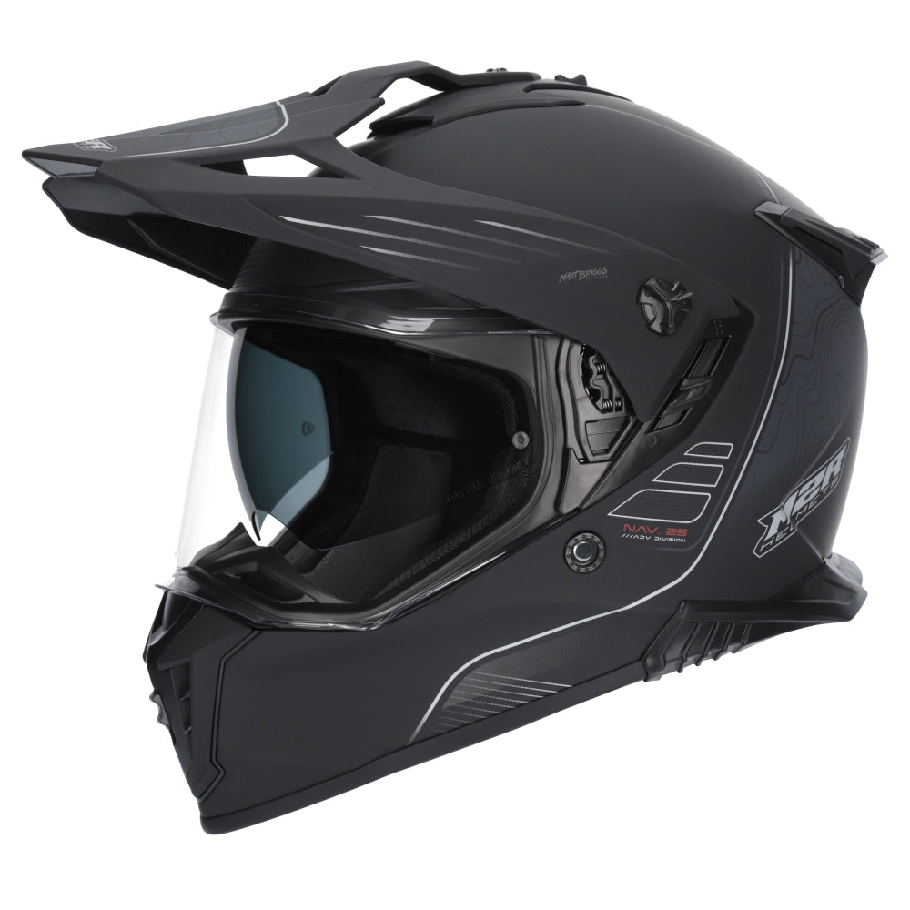 M2R Navigator Motorcycle Helmet ECE 22.06 - Elevate PC-5F - L #1130682