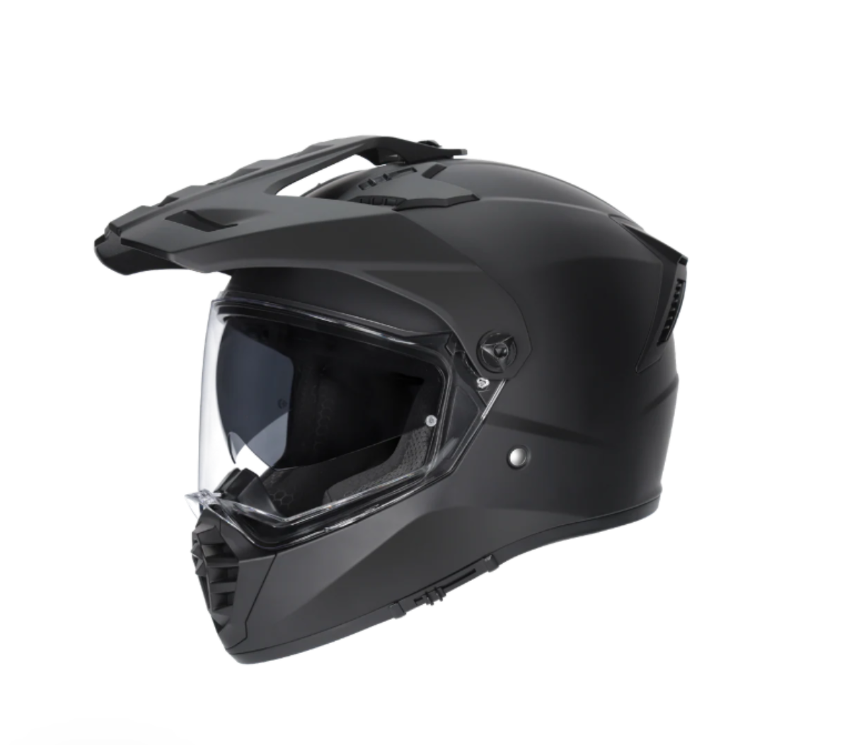 M2R Patrol Adventure Motorcycle Helmet ECE 22.06 - Matt Black - XL #1130708