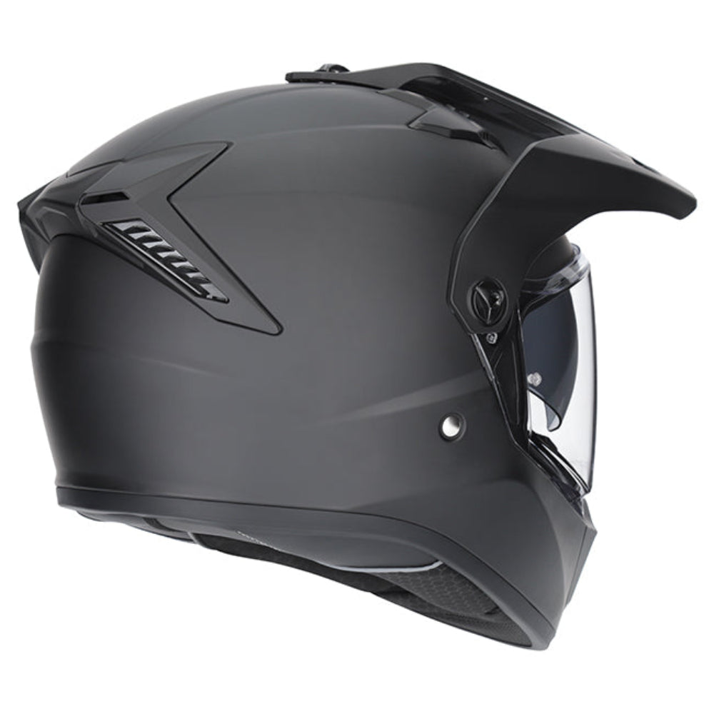 M2R Patrol Adventure Motorcycle Helmet ECE 22.06 - Matt Black - XL #1130708