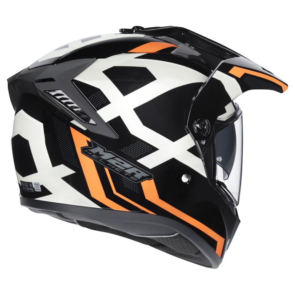 M2R Patrol Adventure Motorcycle Helmet ECE 22.06 -  Razor PC-8 - S #1130724