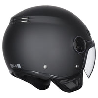 M2R Nimbus ECE22.06 Lightweight ABS Scooter Helmet - Matt Black - M #1131069