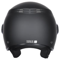 M2R Nimbus ECE22.06 Lightweight ABS Scooter Helmet - Matt Black - M #1131069