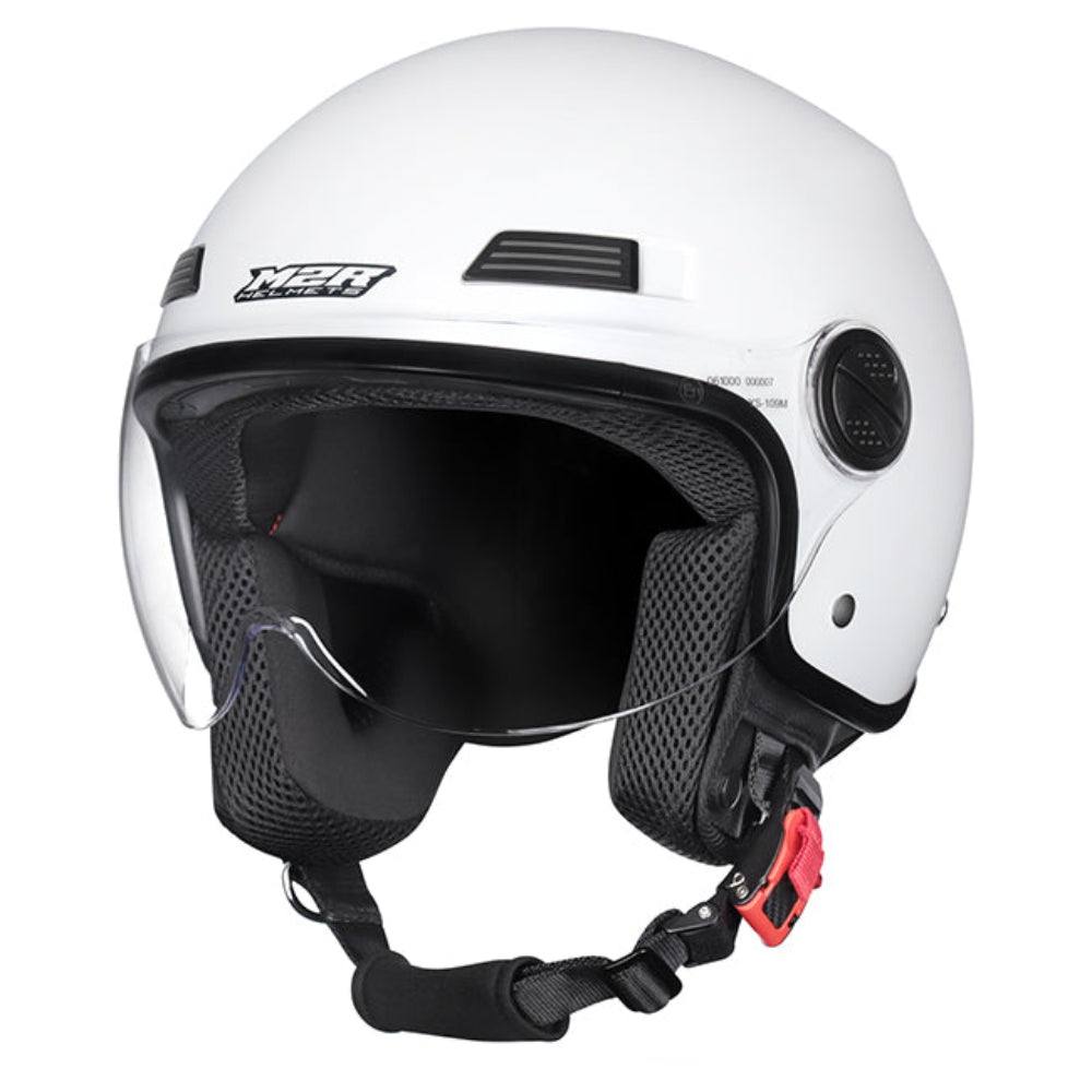 M2R Nimbus ECE22.06 Lightweight ABS Scooter Helmet - White - XS #1131079