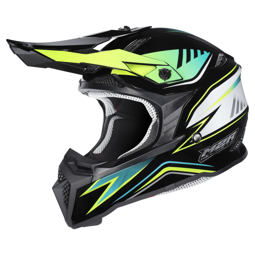M2R X2.1 Youth ECE 22.06 Lightweight MX Helmet - HYPE PC-3 - YL #1131113